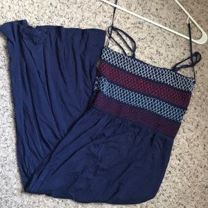 Navy Spaghetti Strap Dress